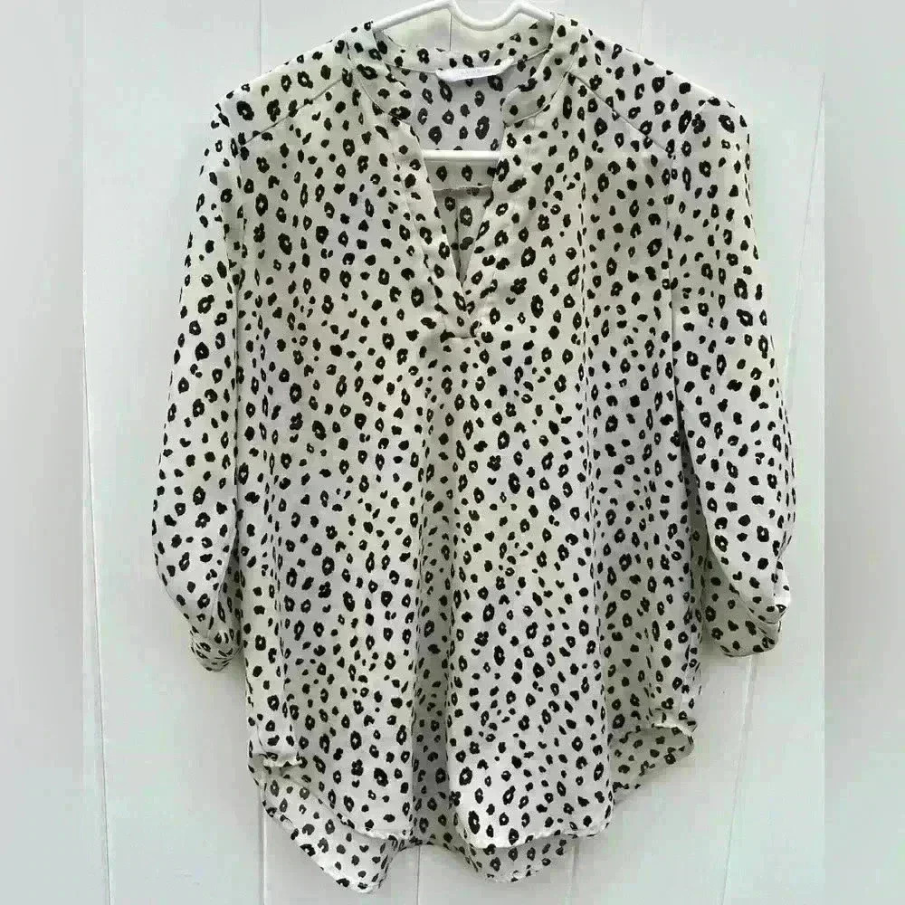 Lush Leopard print 3/4 sleeve blouse SZ medium